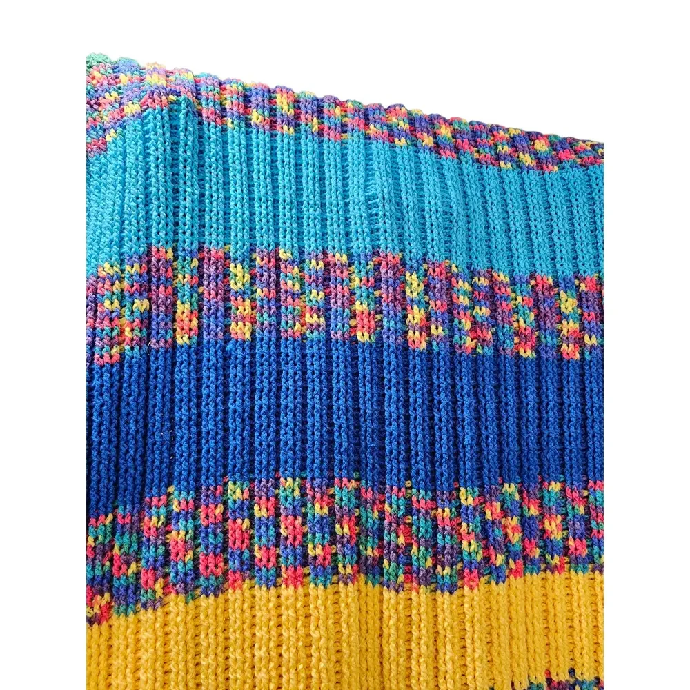 Handmade crochet throw